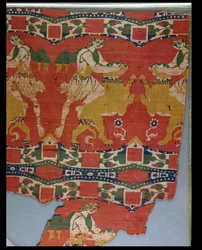 Taming of the Wild Animal, Byzantine tapestry fragment